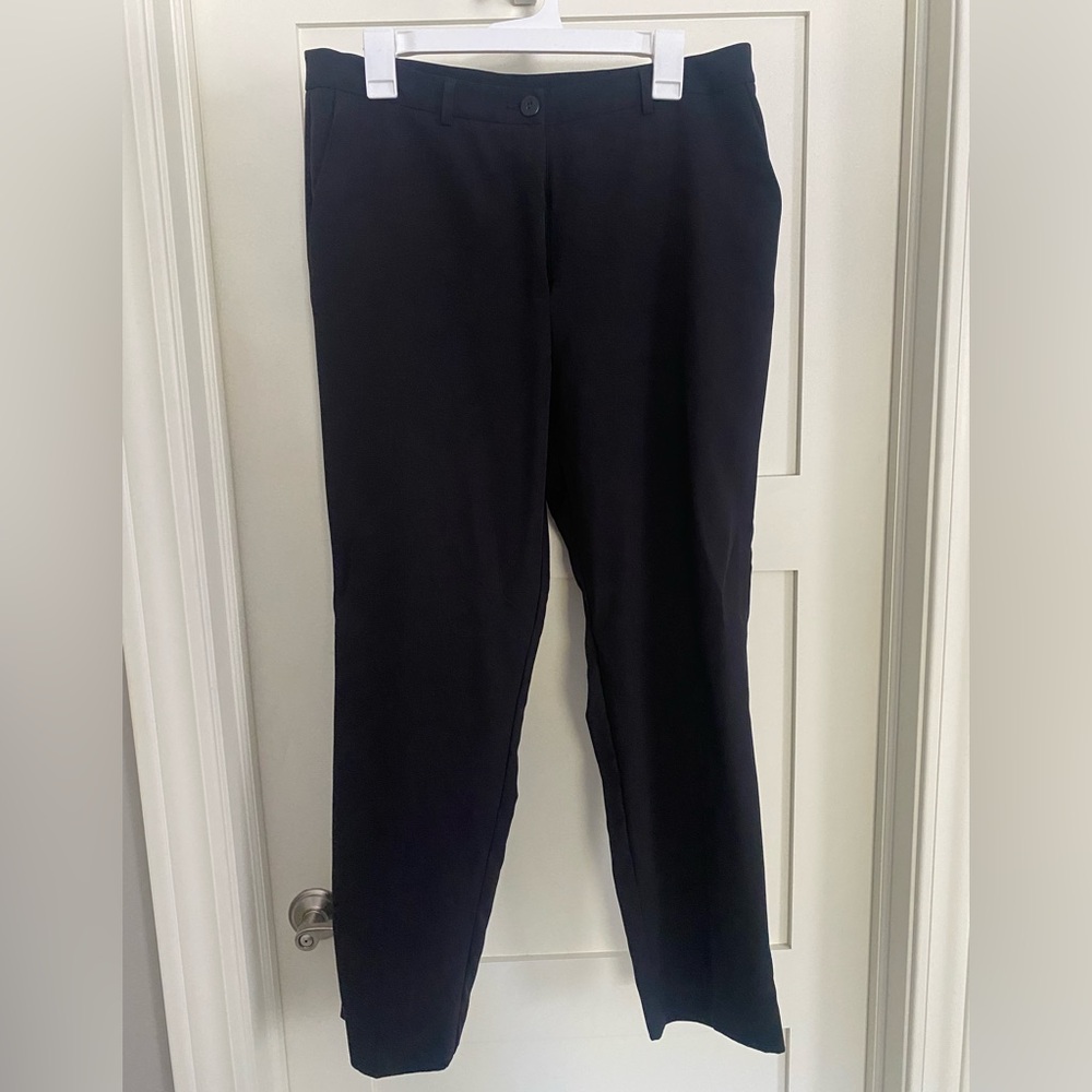 Women's Tailored Black Trousers - Sleek Everyday Work Pants